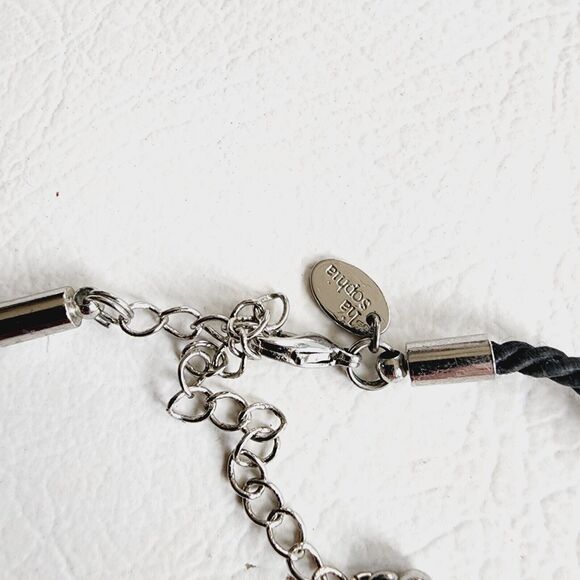 Lia Sophia Red Enamel Heart Pendant Black Cord Burning Love Necklace - Picture 4 of 7